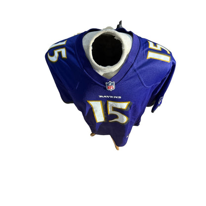 Nike NFL Baltimore Ravens Jersey Adult XL Purple #15 Brown On Field