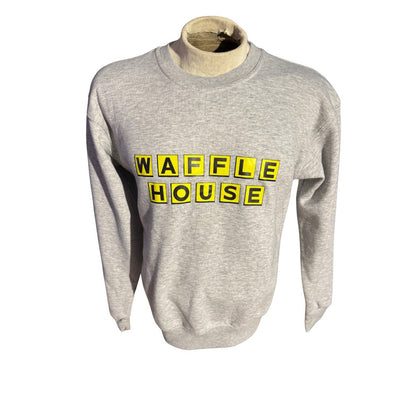 Waffle House Gray Sweatshirt Men’s Medium Crewneck Pullover