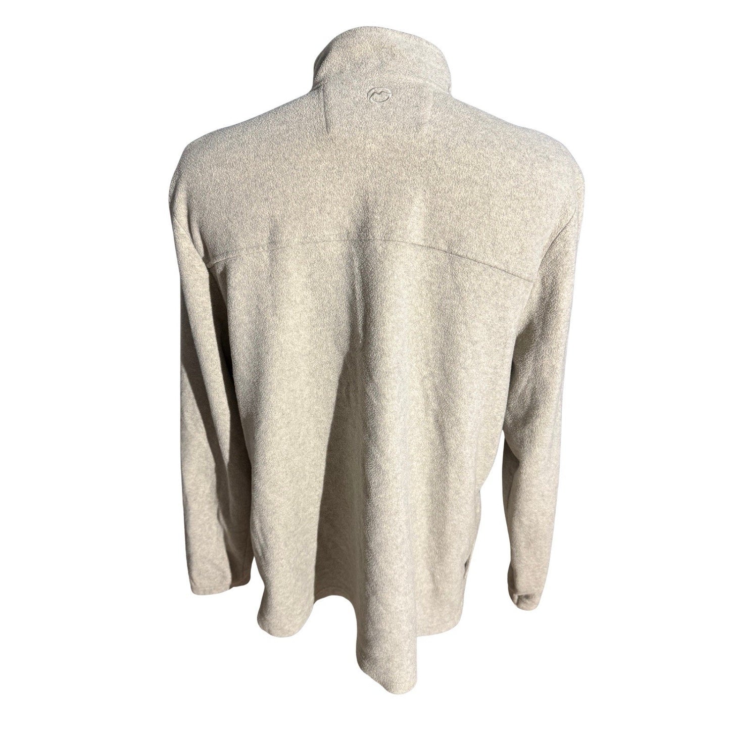 Magellan Outdoors XL Beige Full Zip Fleece Jacket Classic Fit Recycled Poly