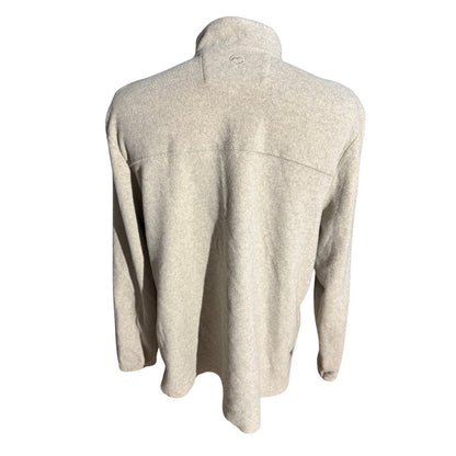 Magellan Outdoors XL Beige Full Zip Fleece Jacket Classic Fit Recycled Poly