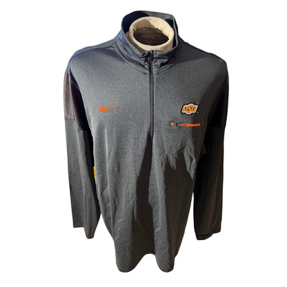 Nike Dri-Fit OSU Cowboys 1/4 Zip Pullover Men’s 3XL Gray Long Sleeve