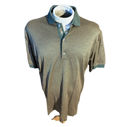 Vintage Bobby Jones Filoscozia Cotton Golf Polo Men’s Medium Green Rare