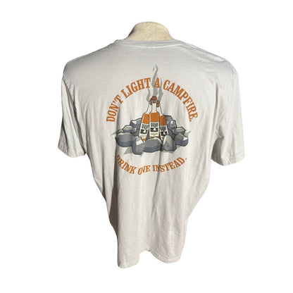 High West Whiskey T-Shirt XL Don’t Light a Campfire Drink One Instead Promo