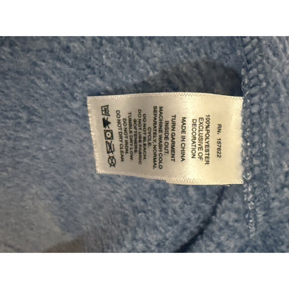 Eddie Bauer Fleece Hoodie Women Large Blue Long Sleeve Full Zip Outdoor Jacket