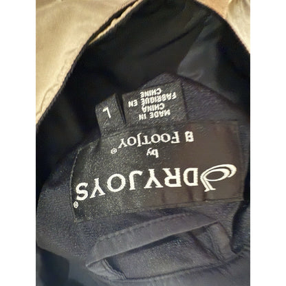 FootJoy DryJoys Men’s Beige Short Sleeve Golf Rain Wind Pullover Jacket LG