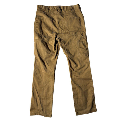 Caterpillar CAT Men’s Work Pants 34x32 Brown Canvas Utility Carpenter Straight