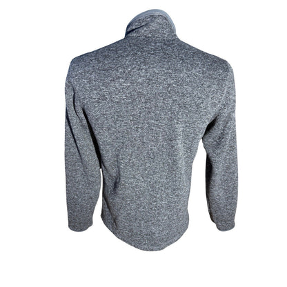 SwissTech Full Zip Fleece Jacket Men’s Small Charcoal Gray Red Trim Pocket