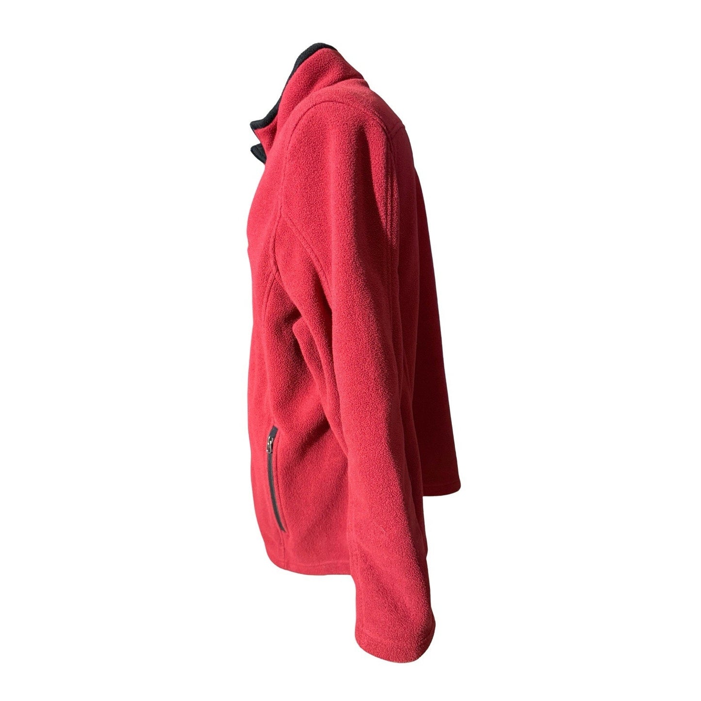 Eddie Bauer Captain Morgan Fleece Jacket 2XL Red Full Zip Promo Logo