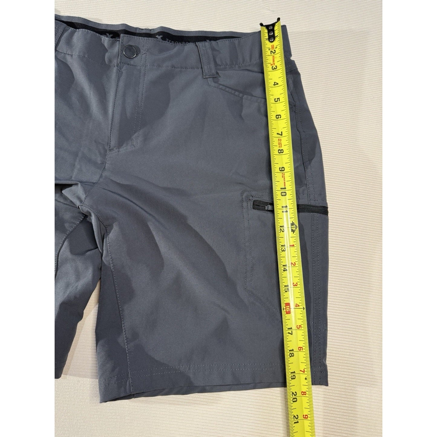 ZeroXposur 34 Slate Travel Series Shorts Stretch Quick Dry Outdoor Hiking