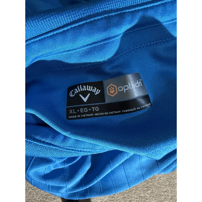 Callaway Opti-Dri Golf Polo Shirt Men’s XL Blue Moisture Wicking Performance
