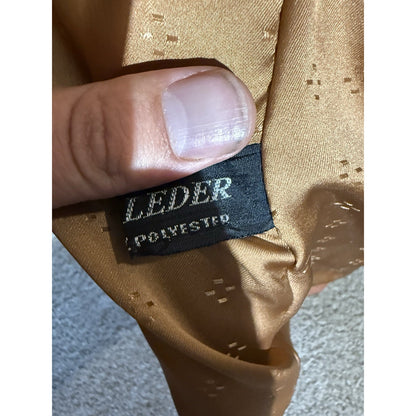 Vintage 80s Women Leather Blazer Jacket Black Echtes Leder L 271