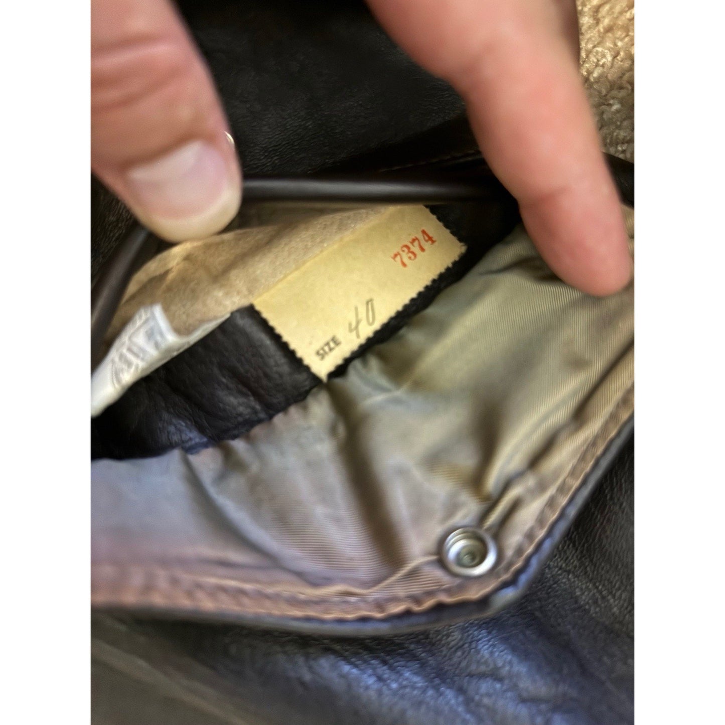 Vintage 1949 Sierra Sportswear Horsehide Leather Jacket Sz 40 Union Label USA