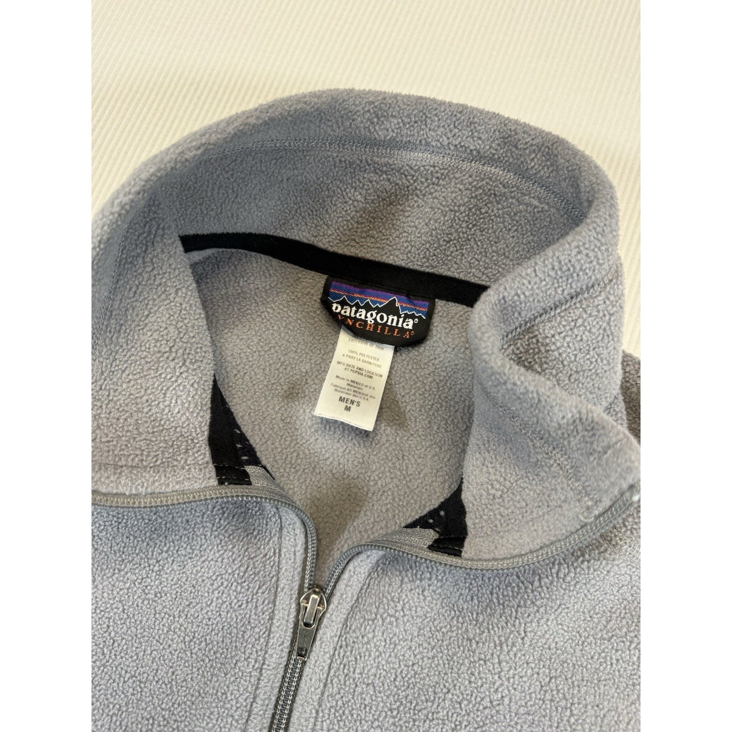 Patagonia Synchilla Fleece Vest Gray Men’s Medium Full Zip IMAP Logo