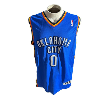 100% Authentic Russell Westbrook Adidas Oklahoma City Thunder Jersey Size 3XL