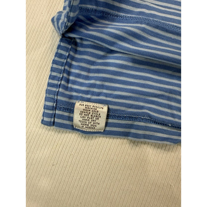 Peter Millar Oak Tree Golf Polo XL Blue Striped Cotton Korea