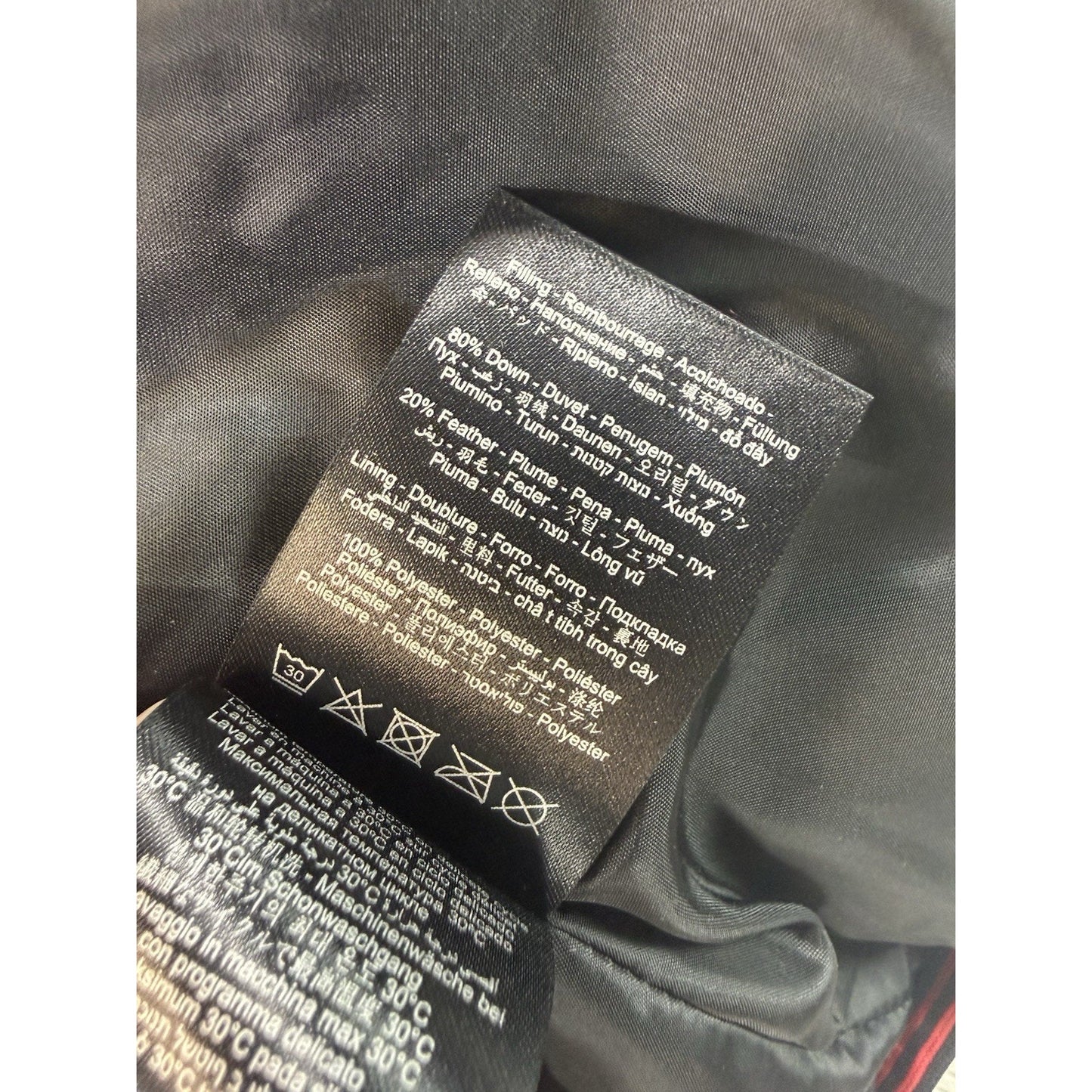 Ferrari Scuderia Real Down Puffer Jacket Red NWT Men’s Full Zip Medium