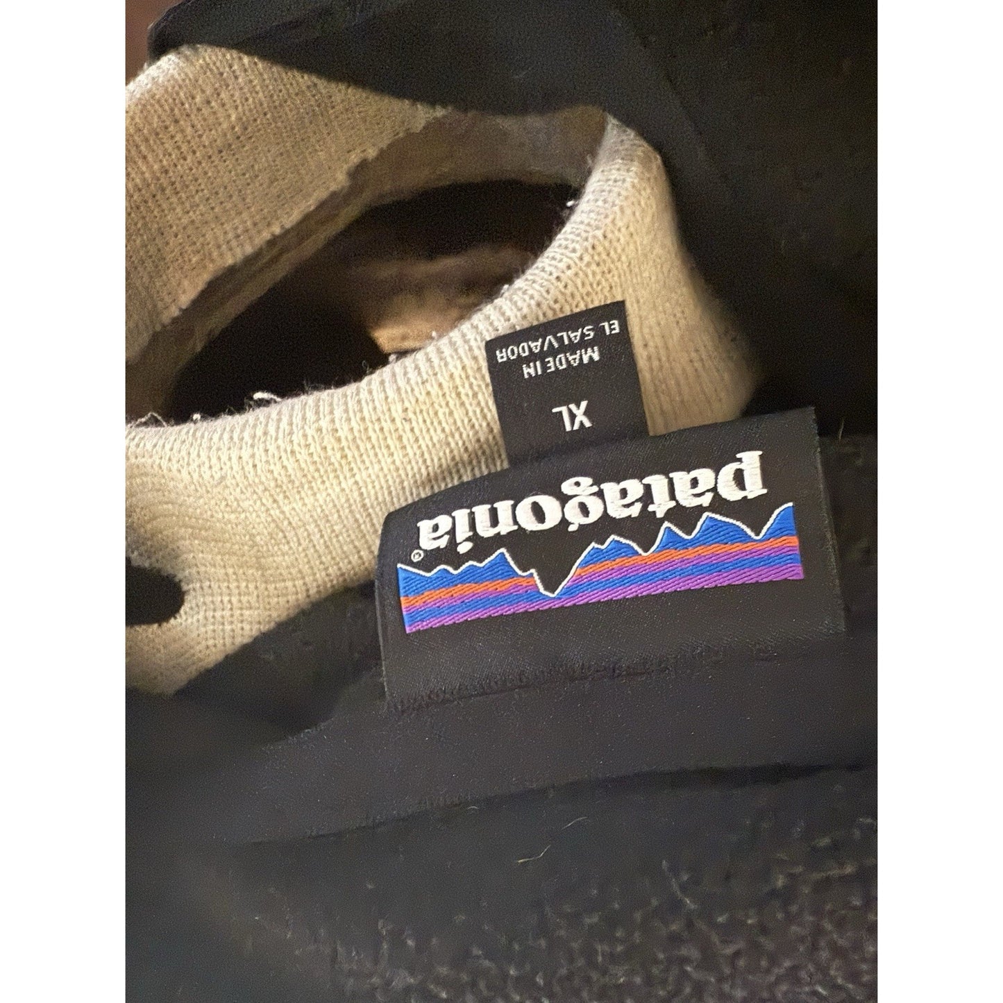 Patagonia Men’s XL Black 1/4 Zip Fleece Pullover Made in El Salvador