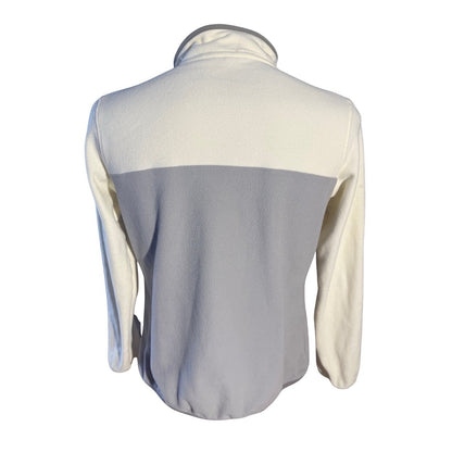 Patagonia Women’s Lightweight Synchilla Snap-T Fleece Pullover Gray White L SP20