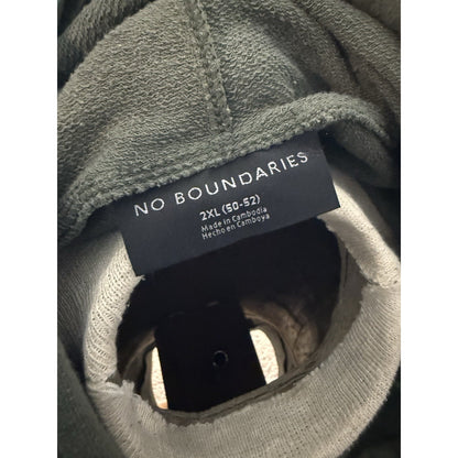 No Boundaries Men's Hoodie with Short Sleeves Green Size 2XL (50-52)