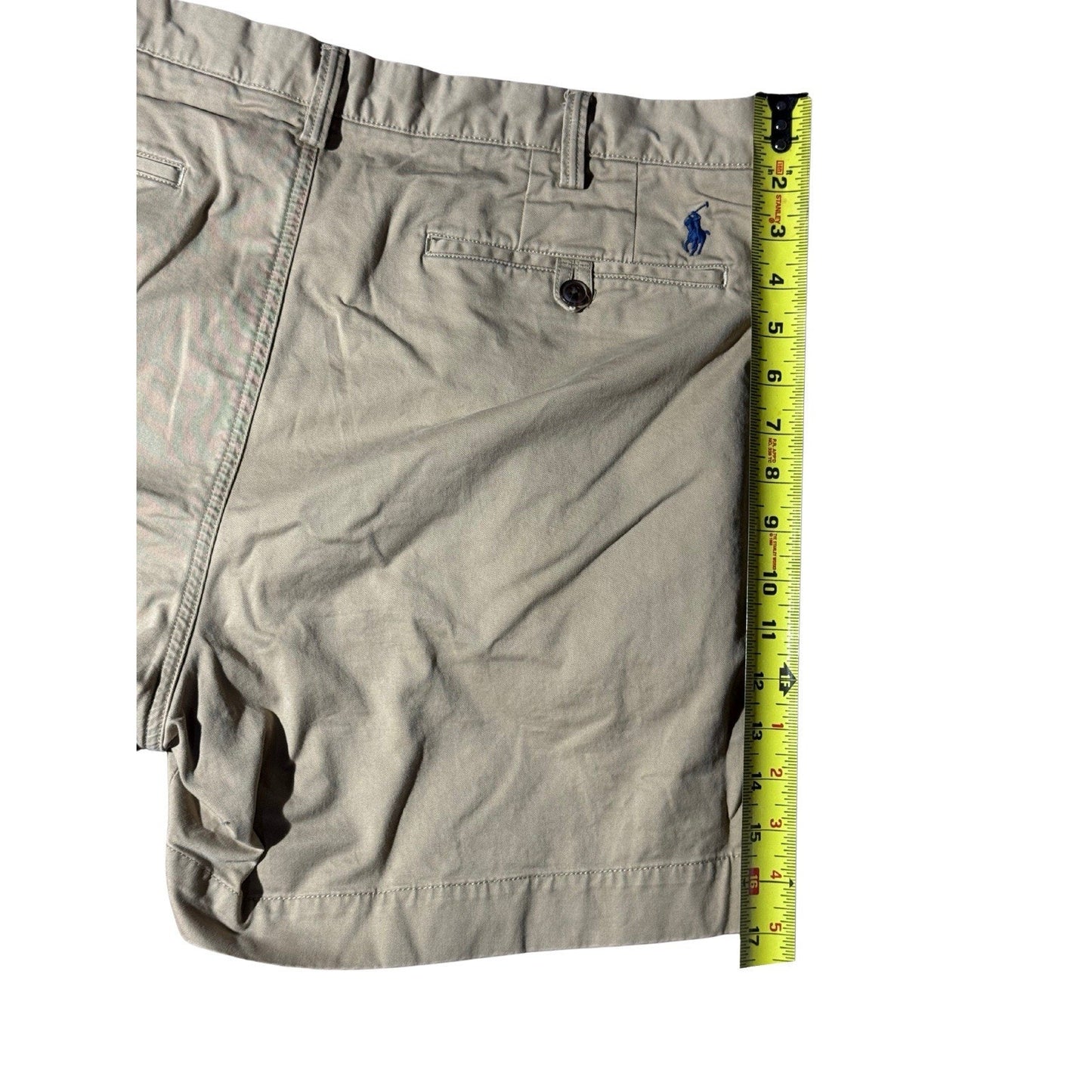 Polo Ralph Lauren Stretch Classic Fit Khaki Chino Shorts Men's Size 38