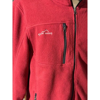 Eddie Bauer Captain Morgan Fleece Jacket 2XL Red Full Zip Promo Logo