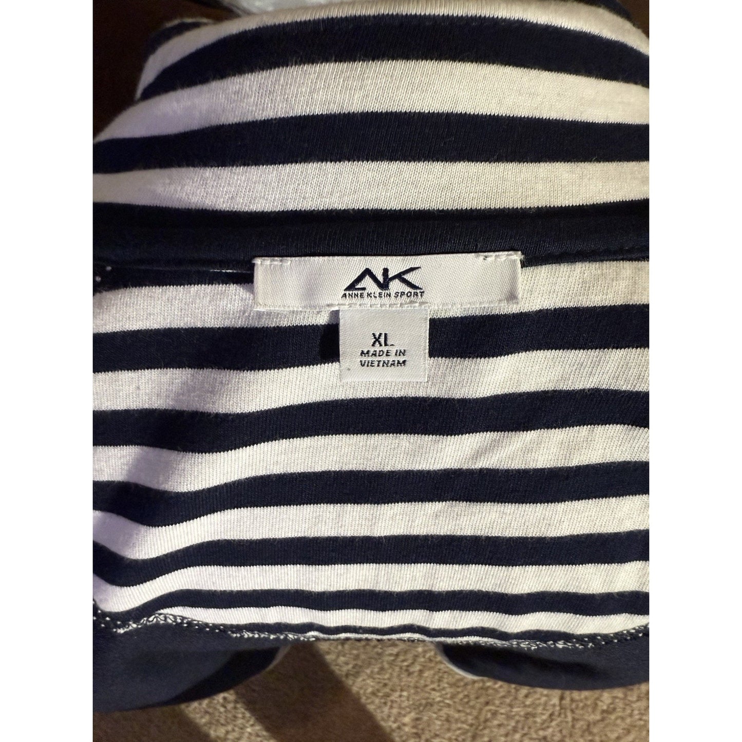 Anne Klein Sport Full Zip Navy Blue Jacket Women XL Athletic Wear - EUC