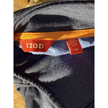 Izod Men’s Blue Quarter Zip Pullover Fleece Sweater Size Small