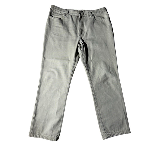 Duluth Trading Co 40x34 Gray Cotton Work Pants Heavy Duty Canvas Utility