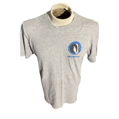 Lost Lake Pilsner Beer T Shirt Gray Size Large Brewery Promo Wisconsin 274