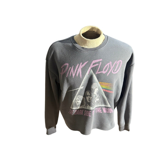 Grayson Thread Pink Floyd Sweatshirt Dark Side Of The Moon Women's Cropped Sz M