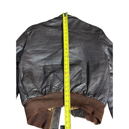 Vintage 1949 Sierra Sportswear Horsehide Leather Jacket Sz 40 Union Label USA