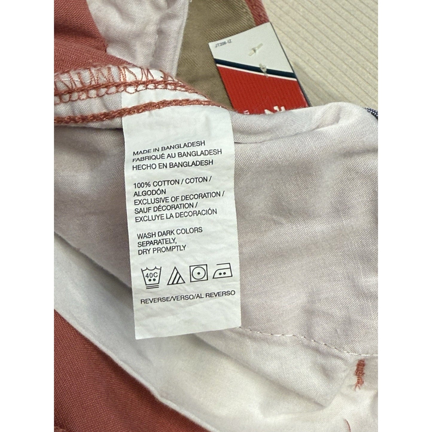 Izod Men's Chino Shorts 33 Anchors Print