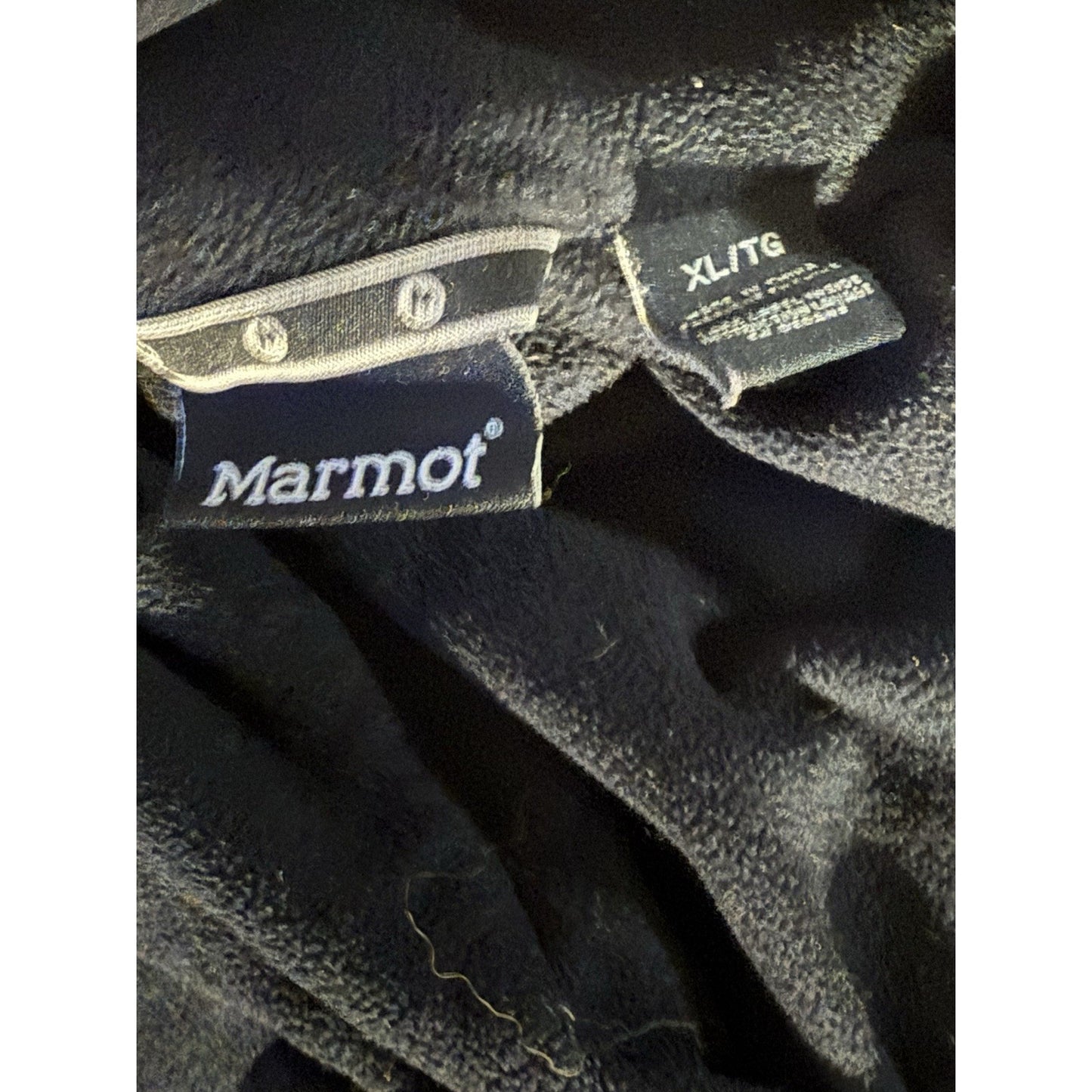 Marmot Rocklin ½ Zip Fleece Pullover Black Men’s XL Lightweight Outdoor