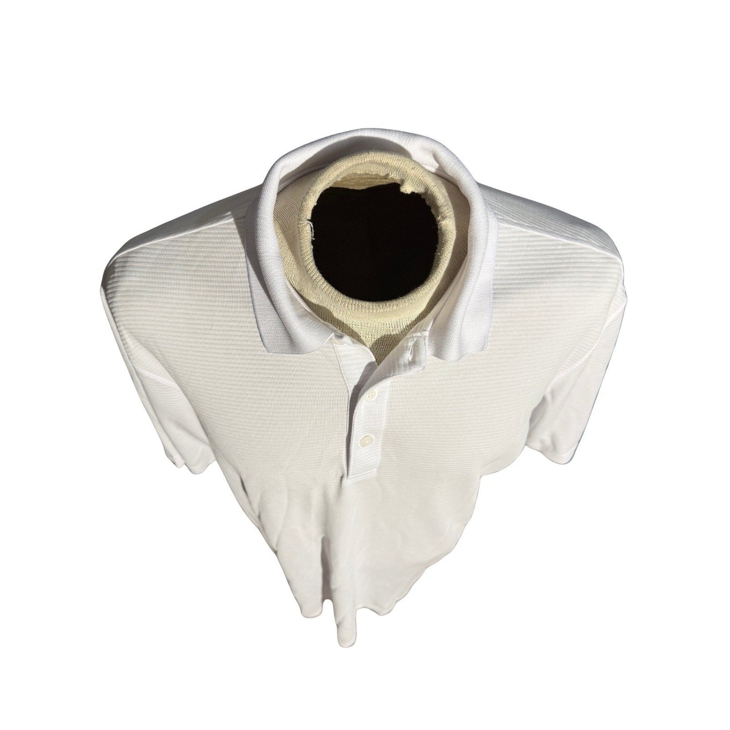 Bugatchi Men’s Polo Shirt XL White Modal Blend Soft Touch Textured Knit Classic