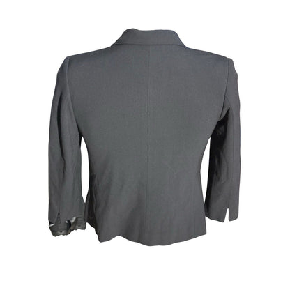 Talbots Petites Black Stretch Blazer Jacket Women’s 8 Made in Japan