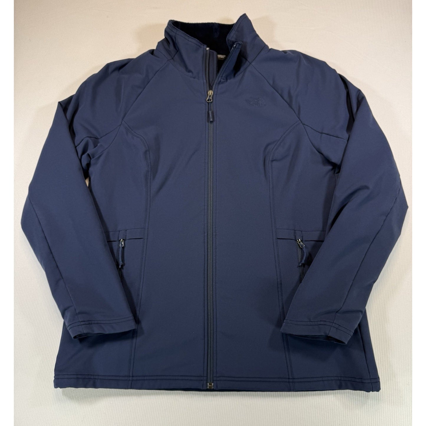 THE NORTH FACE Womens Shelbe Raschel Fleece Windwall Hoodie Jacket Shady Blue L
