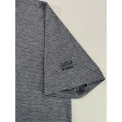 FootJoy FJ Golf Polo Shirt Mens Large Gray Stripe Golf Club of Edmond