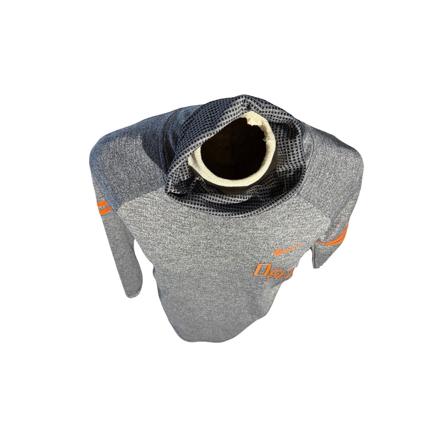 Nike Women’s OSU Oklahoma State Cowboys Therma-Fit Funnel Neck Pullover M Gray