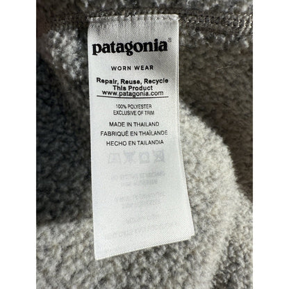 Patagonia Women’s Better Sweater 1/4 Zip Fleece Pullover Birch White XL