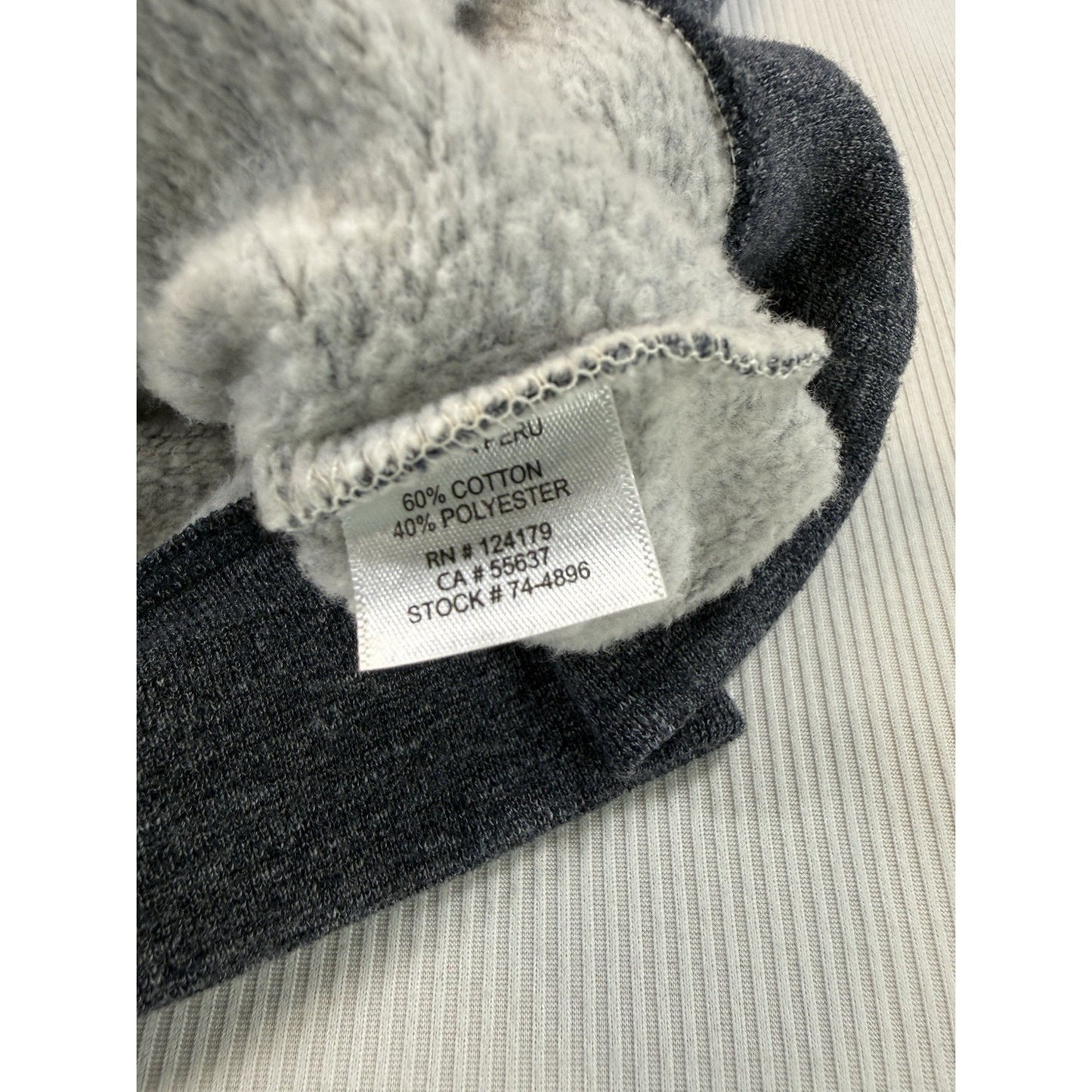 Johnston & Murphy Sherpa Lined Full Zip Hoodie Mens XL Gray