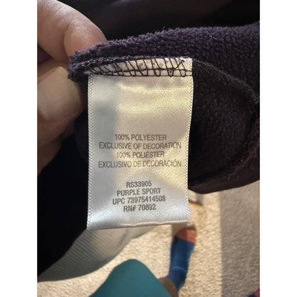 Russell Athletic Men’s Hoodie Sweatshirt Purple Orange L Large