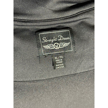 Straight Down Men’s Jacket XL Black Full Zip Golf Performance Hooded Softshell