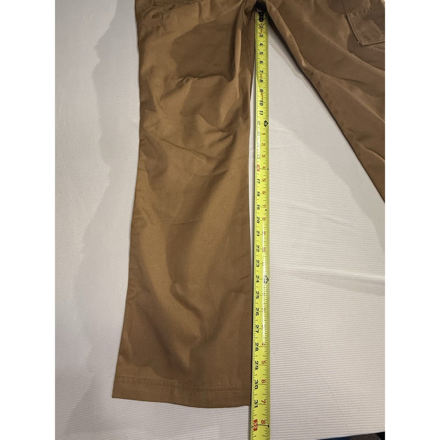 Caterpillar Men’s Work Pants 36x32 Brown Utility Twill Durable Workwear CAT