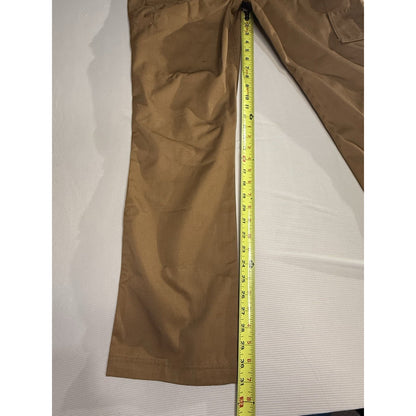 Caterpillar Men’s Work Pants 36x32 Brown Utility Twill Durable Workwear CAT