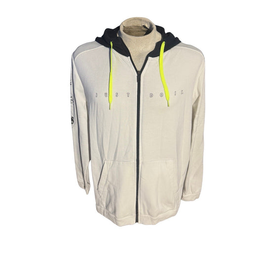 Nike Dri-Fit Just Do It Graphic Hoodie CK4591-100 SU20 Volt XL Rare Limited